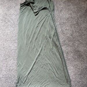 Olive Green Sleep Sack with Front Zipper - Lightweight Bedding